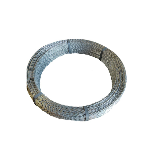 Coiled wire on a white background