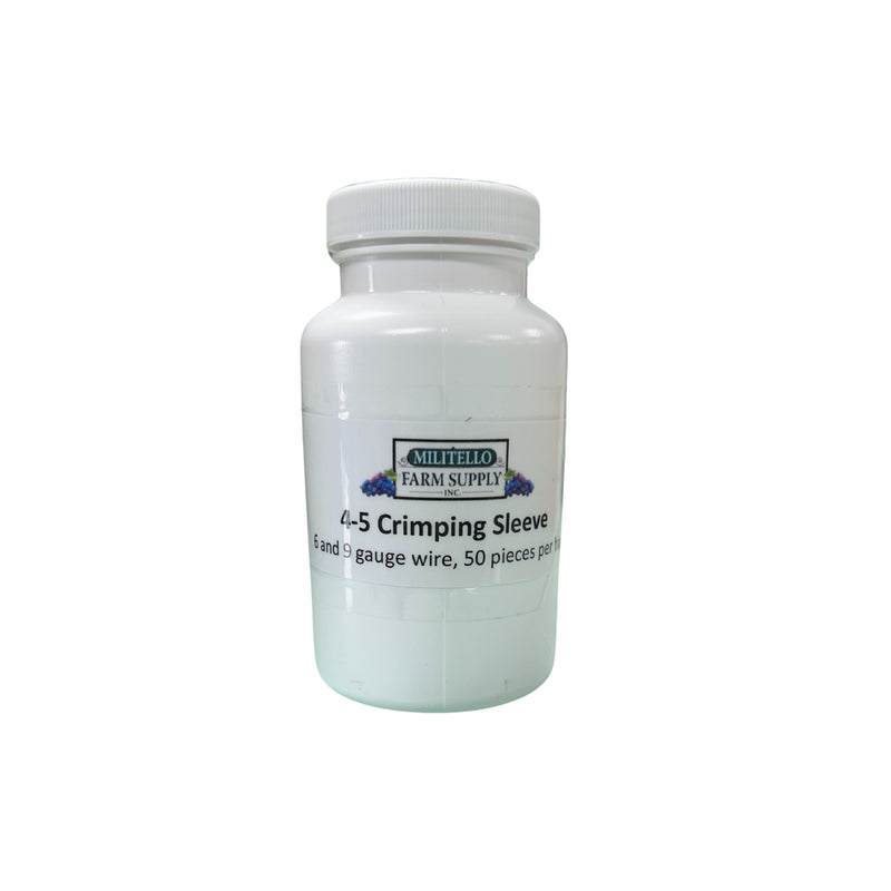 White container with a lid labeled 'Milletto Farm Supply' on a white background