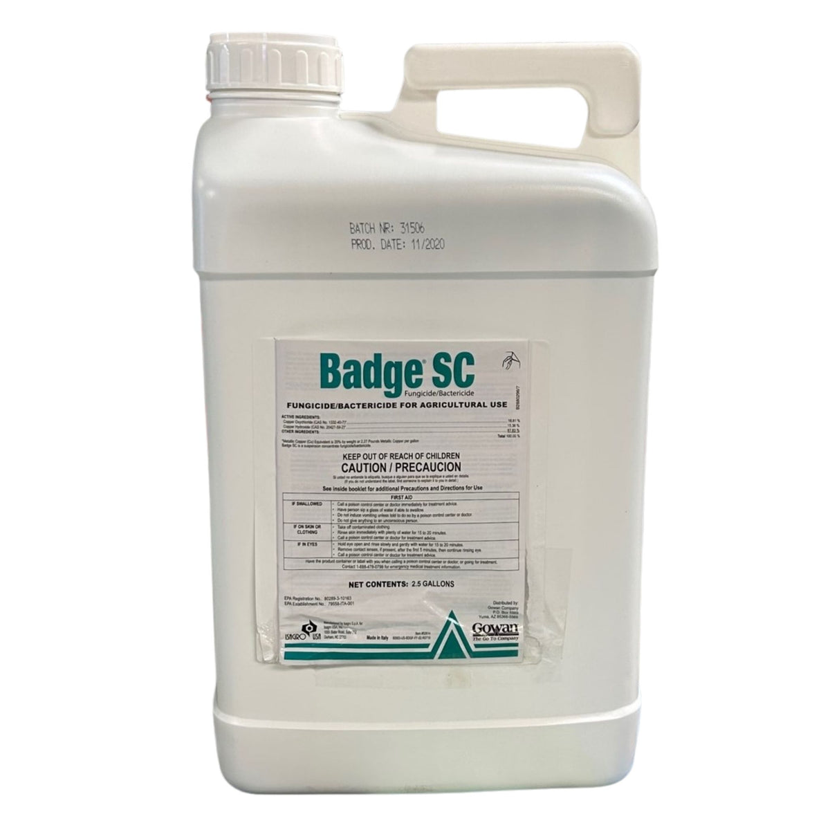 scorch herbicide label Badge SC Fungicide