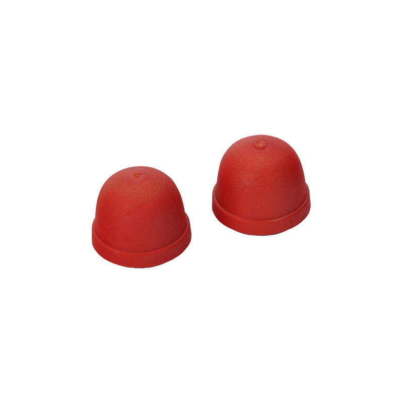 two orange pruning lopper buffers on a white background