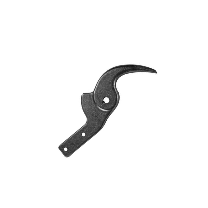 A pruning lopper counter-blade against a white background