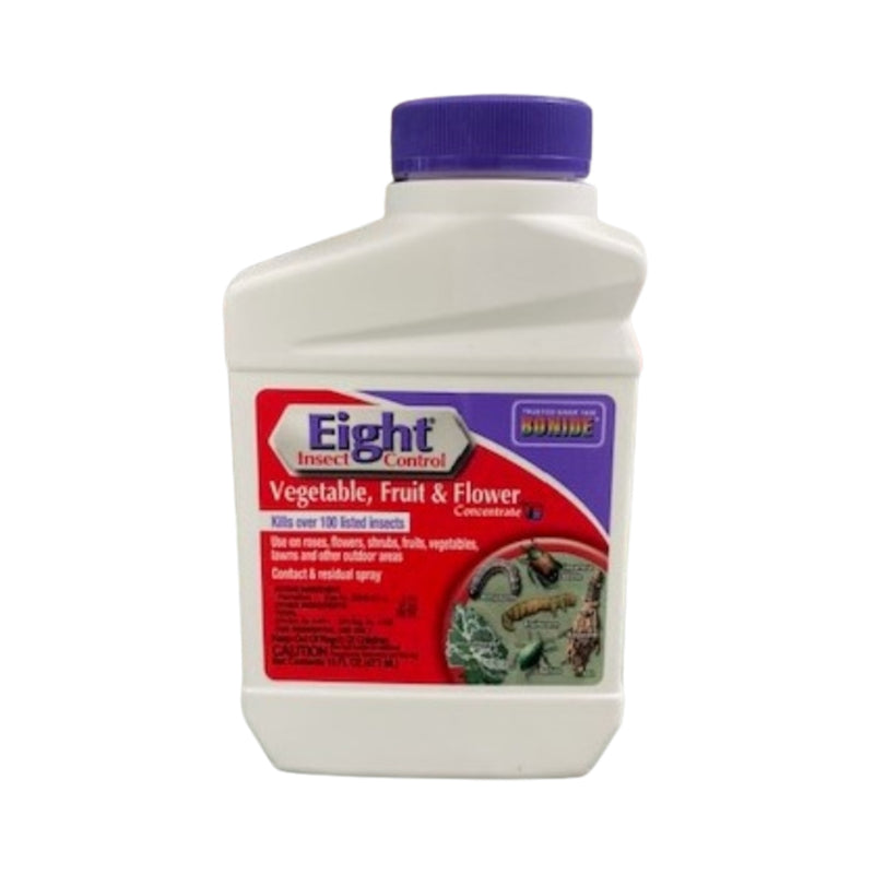 Bottle of Eight Insect Control for Vegetable, Fruit & Flower on a white background