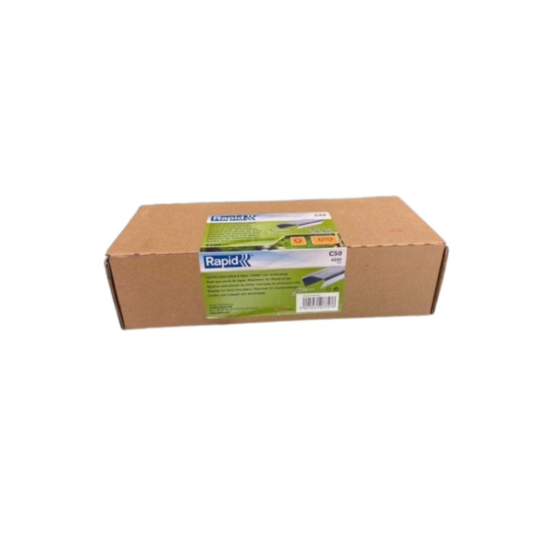 Cardboard box with a label on a white background