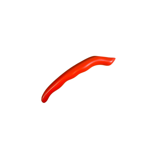 Red handle grip on a white background