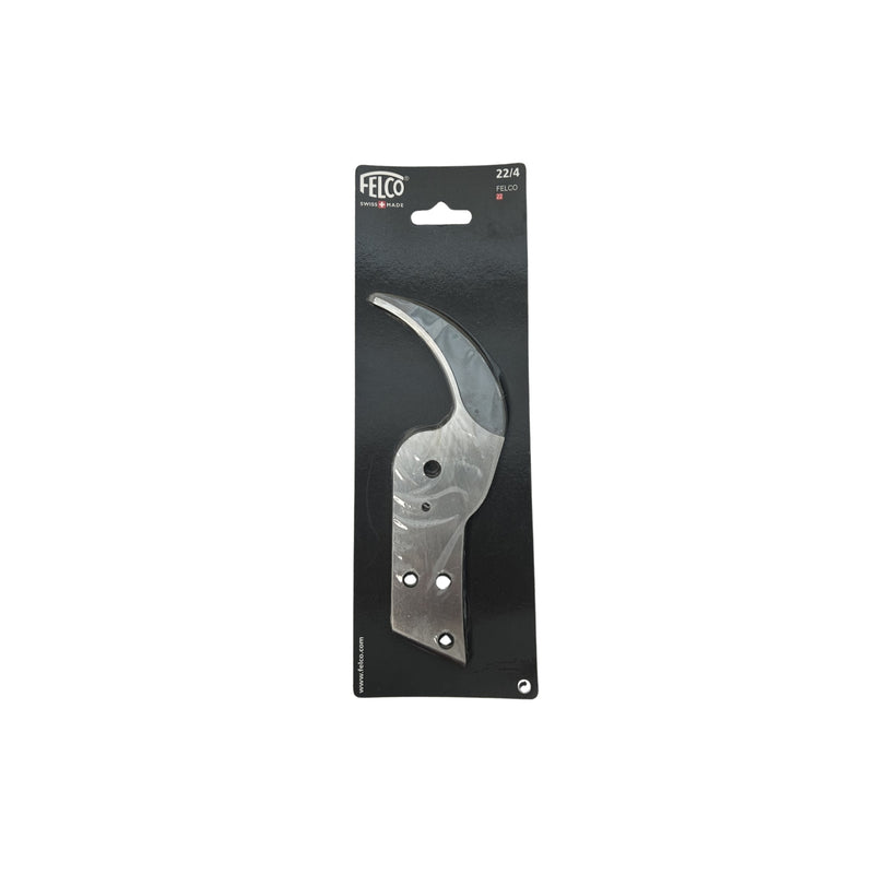 Metal blade on a black packaging with 'Felco' branding on a white background