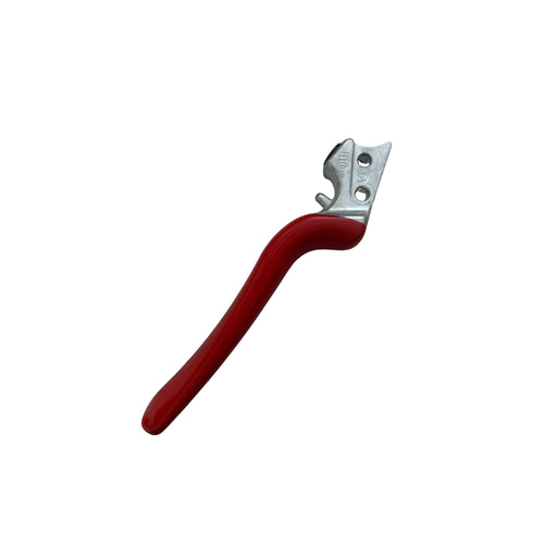 Pruning shear handle assembly with red handle coating against a white background