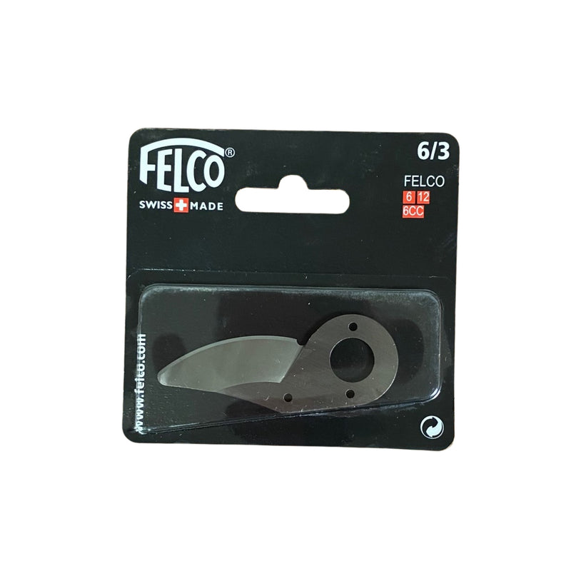a pruning shear blade in a black package labeled Felco 6/3 against a white background