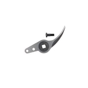 Pruning shear counter-blade with a screw on a white background