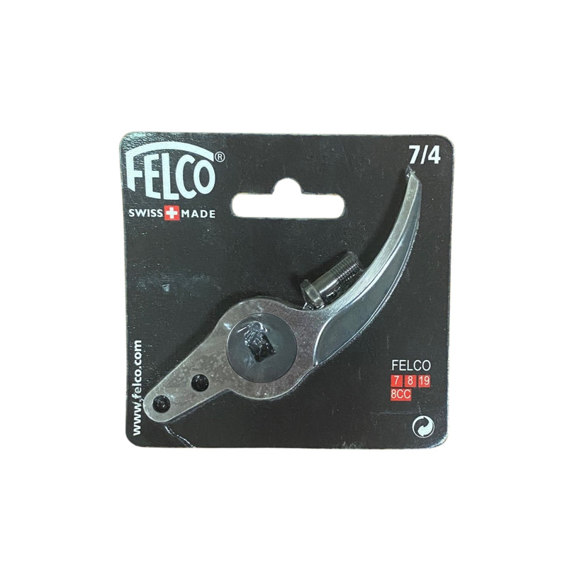 Felco pruner blade in a black card with brand logo