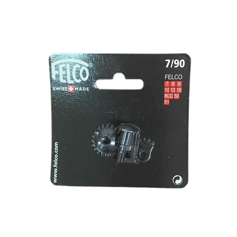 Felco nut and bolt repair parts on a black packaging card with brand logo