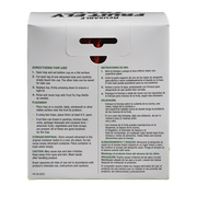 Rescue Fruit Fly Trap label with black print on a white background