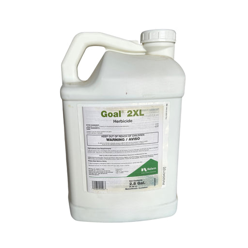 White jug with a white Goal 2XL label against a white background