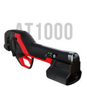 Black and red handheld device with 'AT 1000' text on a white background