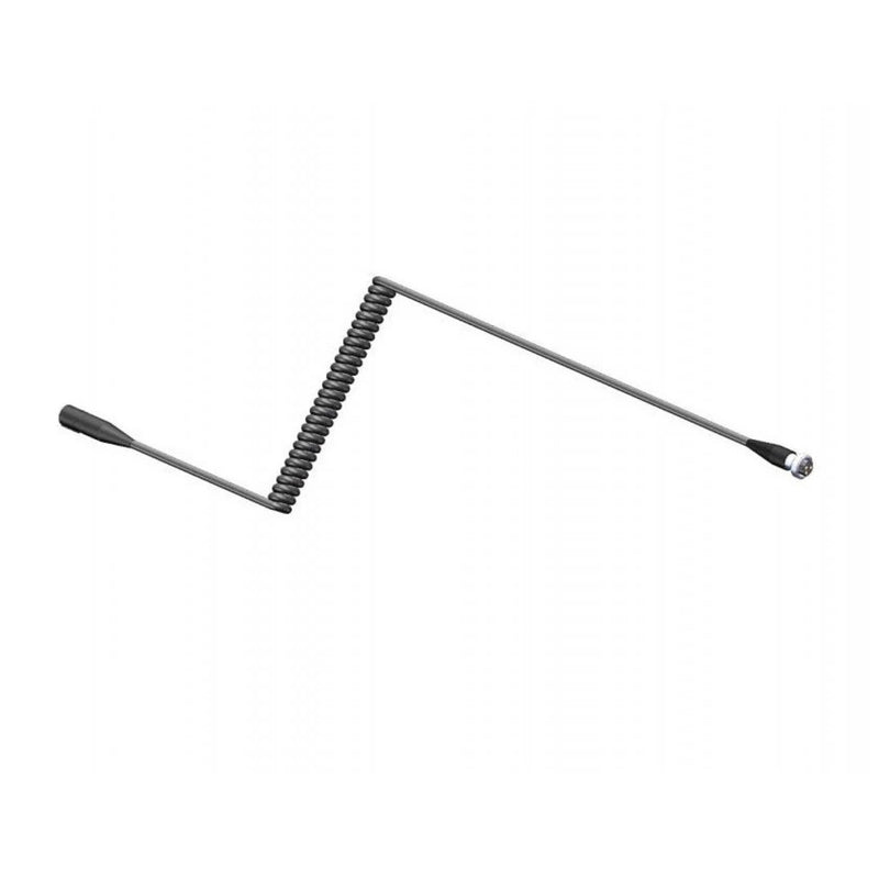 Coiled cable on a white background