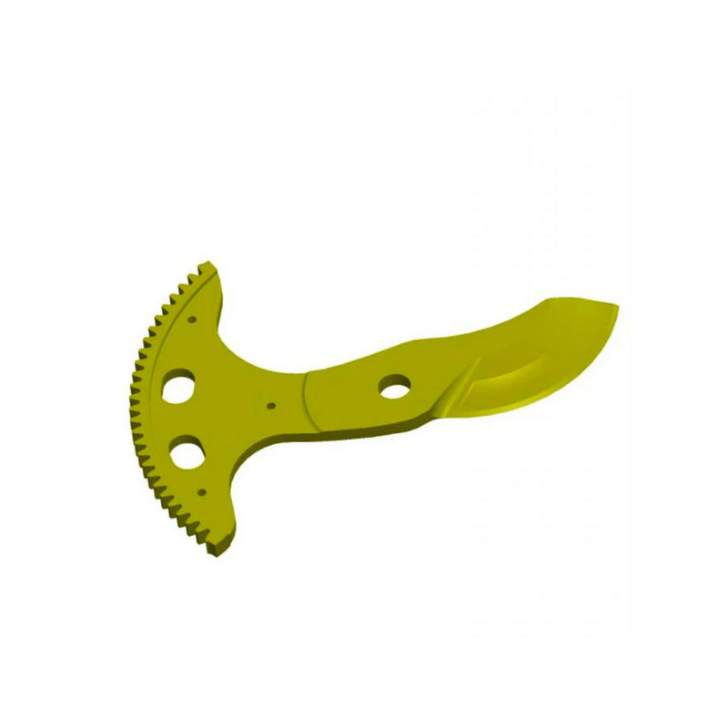 Titanium coated blade against a white background