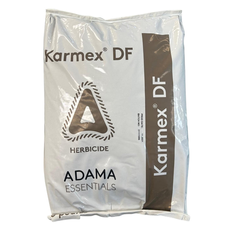 Karmex DF herbicide bag with Adama logo on a white background