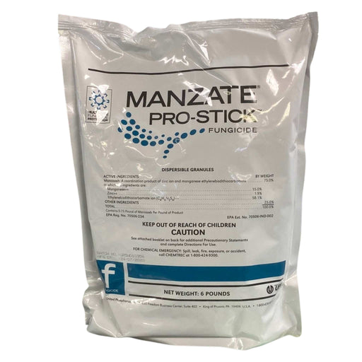 Manzate Pro-Stick fungicide packaging on a white background