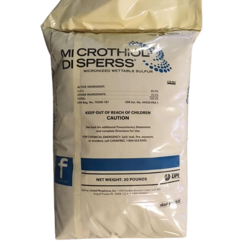 Bag of Microthiol Disperss with UPL branding on a white background