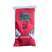a red bag of Nordox Copper Fungicide with black and white writing against a white background