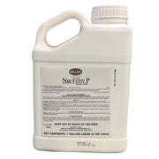 White gallon container of Miller Nu-Film P on a white background