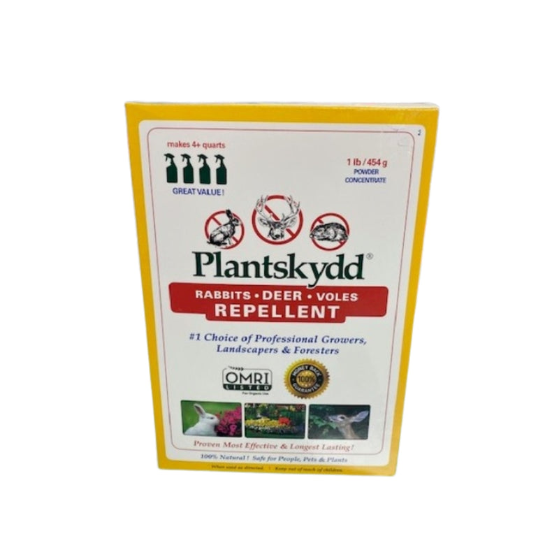 Plantskydd Repellent packaging on a white background
