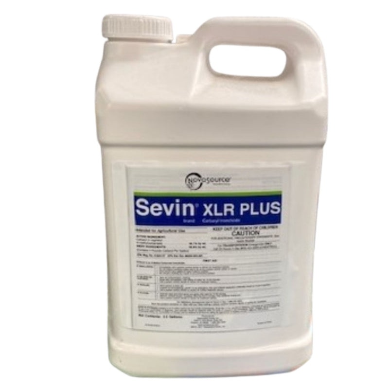 Sevin XLR Plus pesticide container on a white background