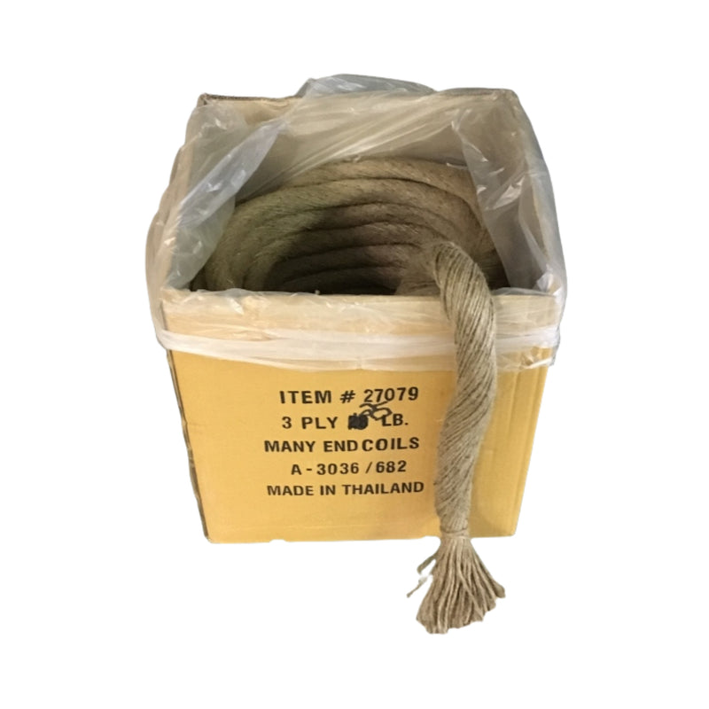 Box of 3 ply twine on a white background