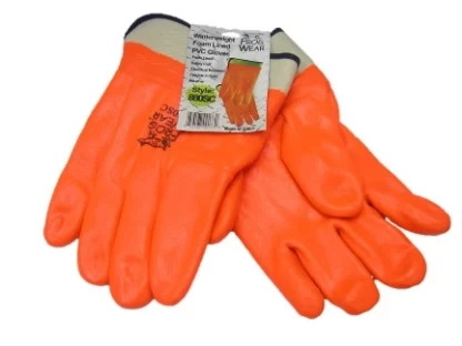 Frog Wear Winterweight Foam Lined PVC Gloves