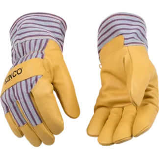 Kinco 1927 Lined Premium Grain Pigskin Palm with Safety Cuff Glove
